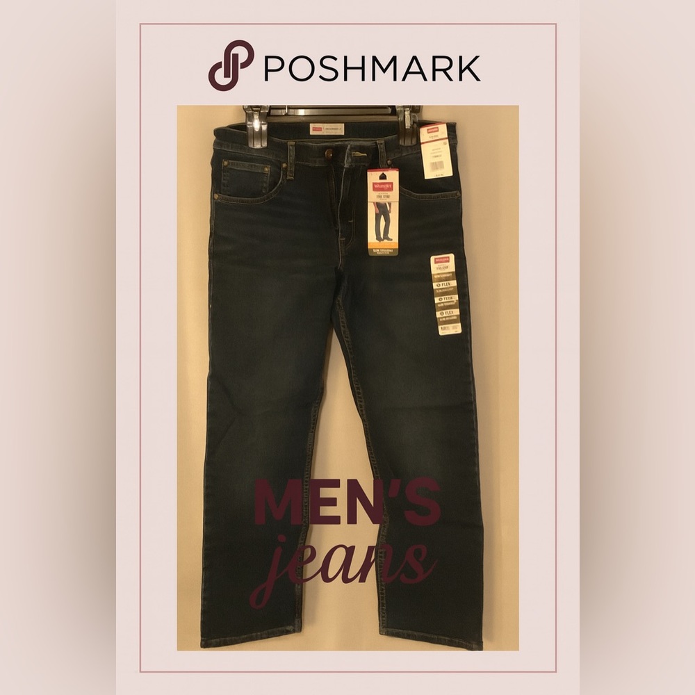 Wrangler Blue Slim Straight Jeans